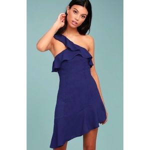 LULU'S NWOT One Shoulder Asymmetrical Dress XL